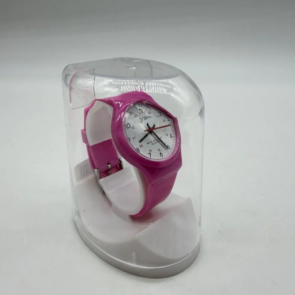 Prestige Medical student scrub watch water-resistant plastic strap -Pink